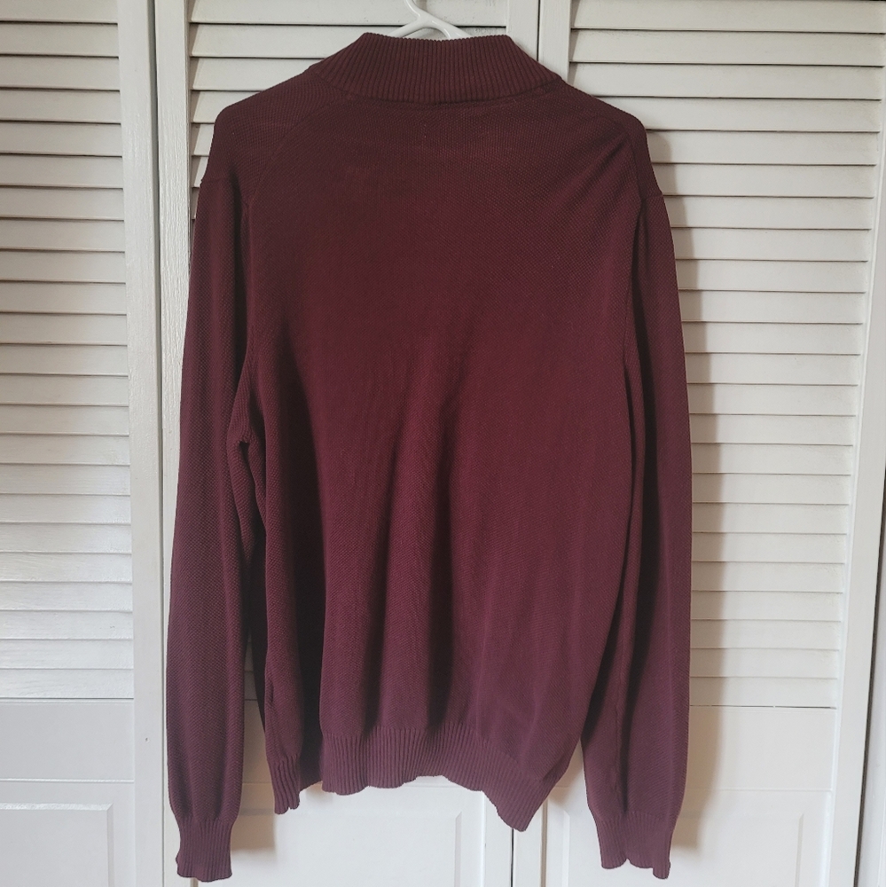 CLUB ROOM Men's Half Zip Cotton Pullover Sweater, Size 2XL - Picture 11 of 11